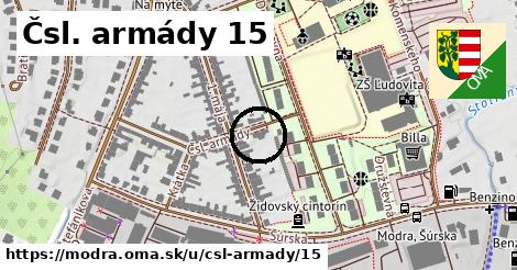 Čsl. armády 15, Modra