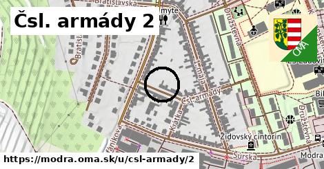 Čsl. armády 2, Modra