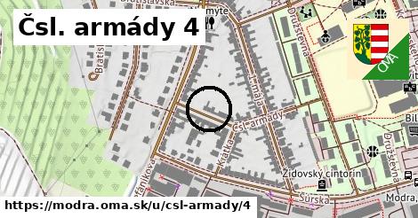 Čsl. armády 4, Modra