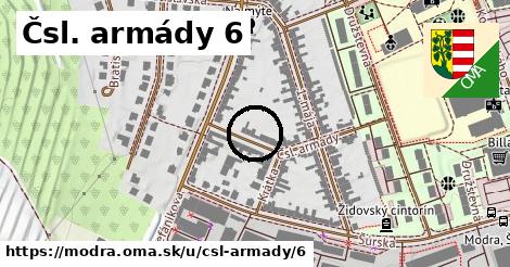 Čsl. armády 6, Modra