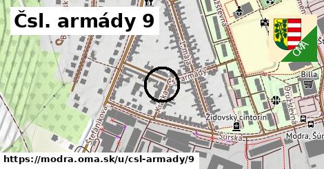 Čsl. armády 9, Modra