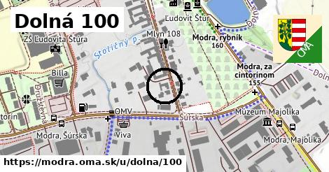Dolná 100, Modra