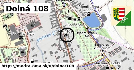 Dolná 108, Modra