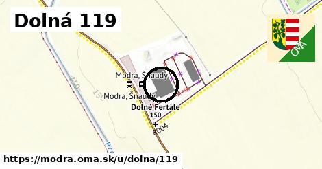 Dolná 119, Modra