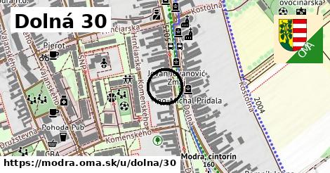 Dolná 30, Modra