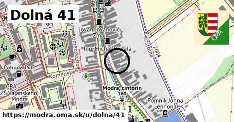 Dolná 41, Modra