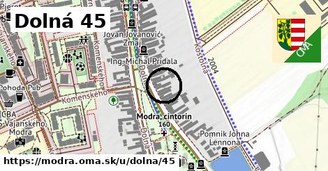 Dolná 45, Modra