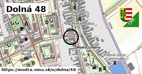 Dolná 48, Modra