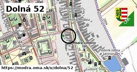 Dolná 52, Modra