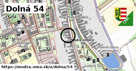 Dolná 54, Modra