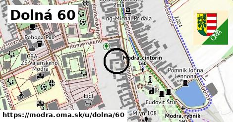 Dolná 60, Modra