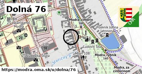 Dolná 76, Modra