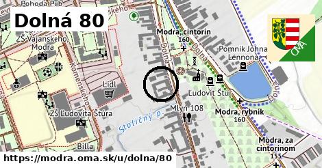 Dolná 80, Modra