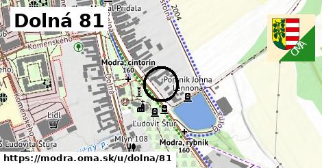 Dolná 81, Modra