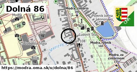 Dolná 86, Modra