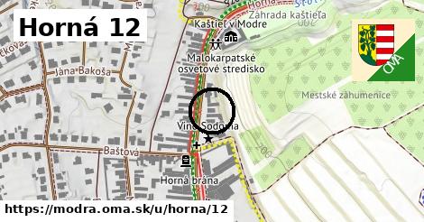 Horná 12, Modra