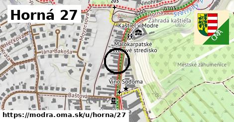 Horná 27, Modra