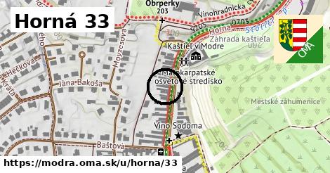 Horná 33, Modra