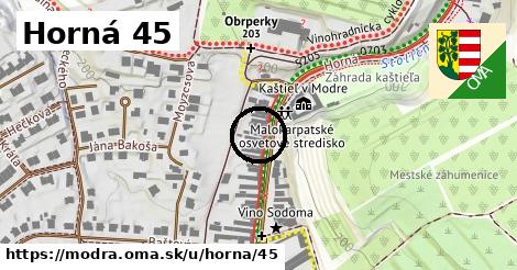 Horná 45, Modra