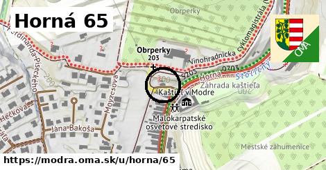 Horná 65, Modra