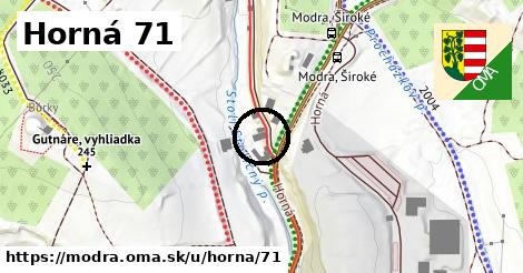 Horná 71, Modra