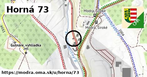 Horná 73, Modra