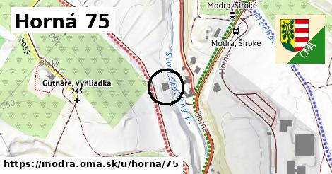 Horná 75, Modra