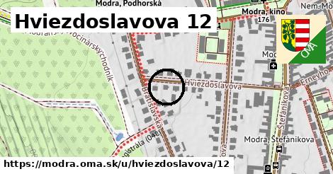 Hviezdoslavova 12, Modra