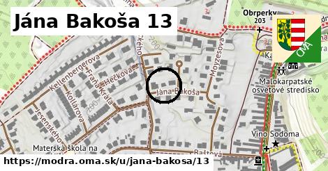 Jána Bakoša 13, Modra