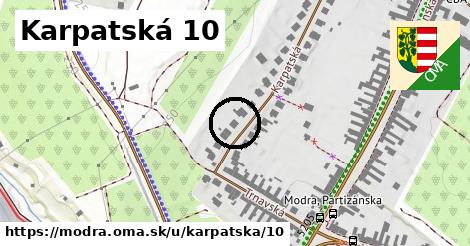 Karpatská 10, Modra