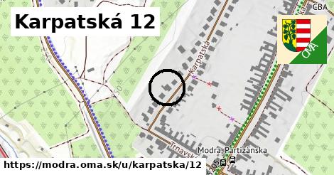 Karpatská 12, Modra