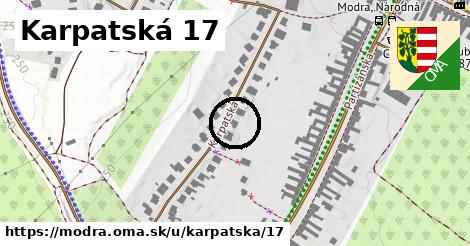 Karpatská 17, Modra