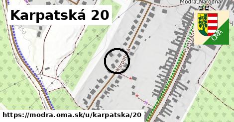 Karpatská 20, Modra