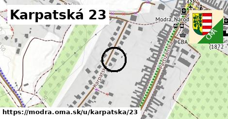 Karpatská 23, Modra