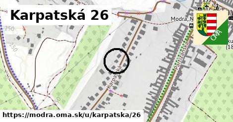 Karpatská 26, Modra