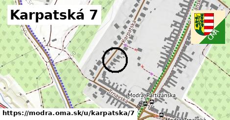 Karpatská 7, Modra