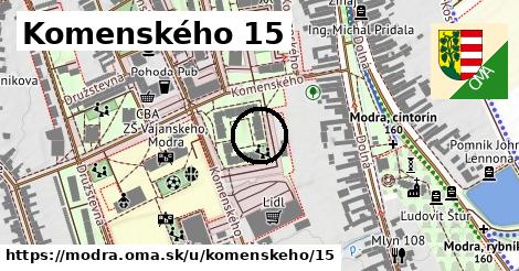 Komenského 15, Modra