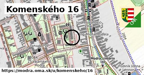 Komenského 16, Modra