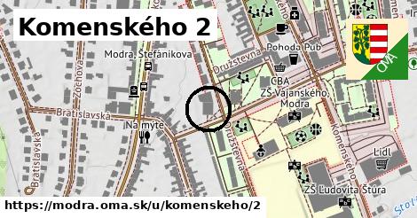 Komenského 2, Modra