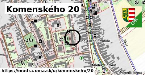 Komenského 20, Modra