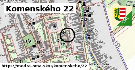 Komenského 22, Modra