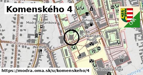 Komenského 4, Modra