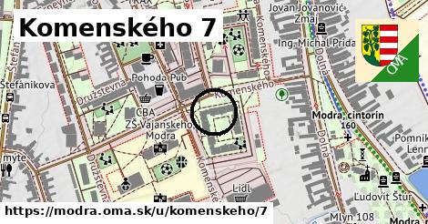 Komenského 7, Modra