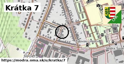 Krátka 7, Modra