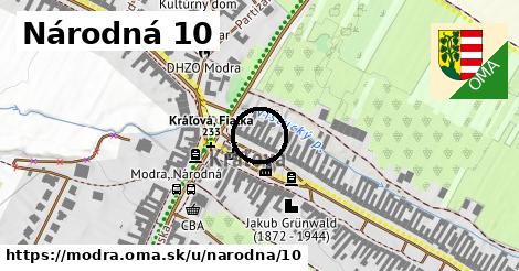 Národná 10, Modra