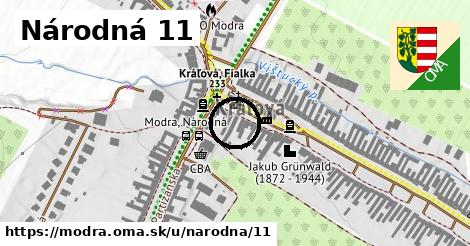 Národná 11, Modra