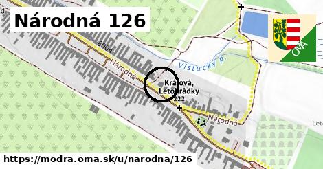 Národná 126, Modra