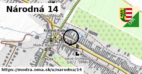 Národná 14, Modra