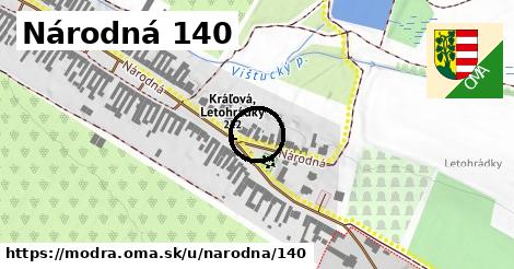 Národná 140, Modra