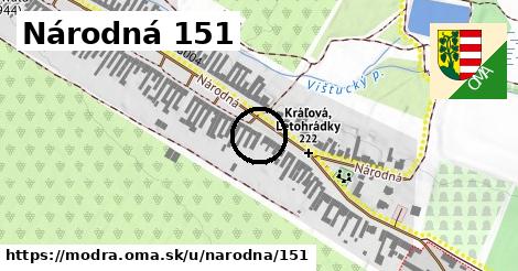 Národná 151, Modra